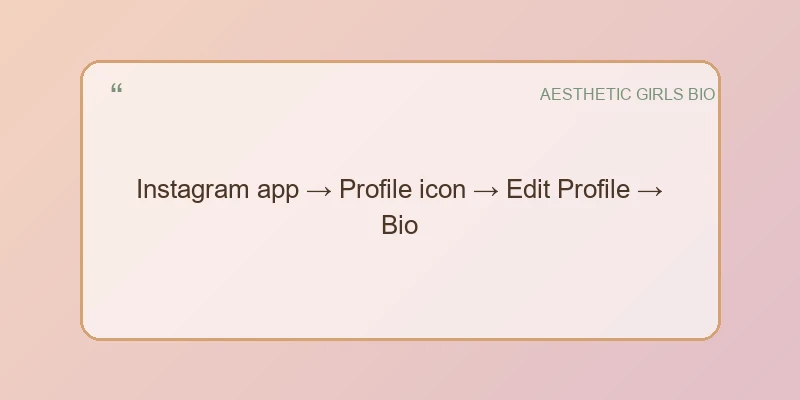 Aesthetic Instagram Bio For Girls Bio Card 1 | InstaBioAura Instagram Bios