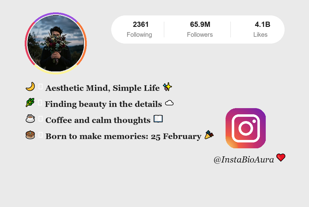 Aesthetic Instagram Bio Ideas | InstaBioAura Instagram Bios