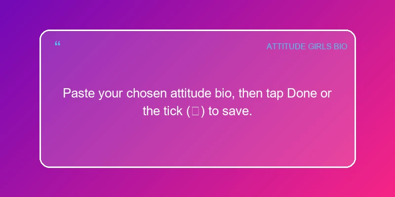 Attitude Instagram Bio For Girls Bio Card 6 | InstaBioAura Instagram Bios