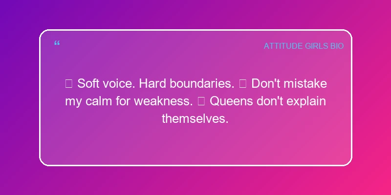 Attitude Instagram Bio For Girls Bio Card 9 | InstaBioAura Instagram Bios