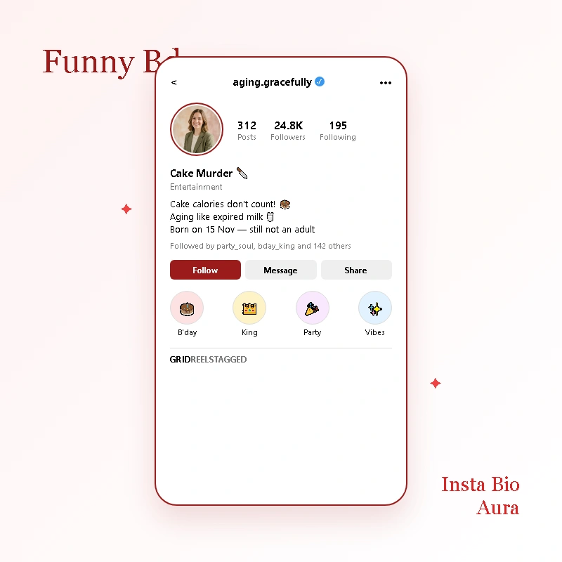 Funny Birthday Bios for Instagram