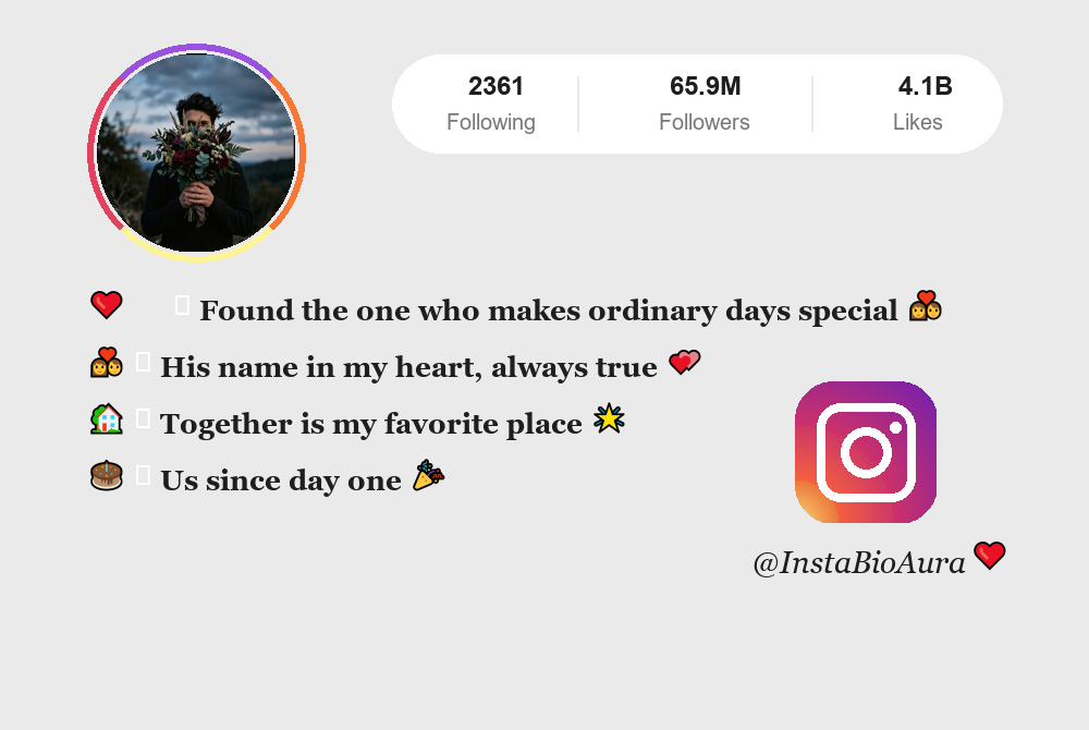 Couple Instagram Bio Ideas | InstaBioAura Instagram Bios