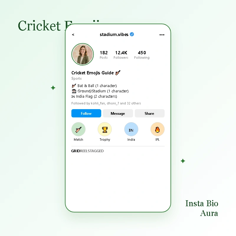 Which Emojis Work Best in a Cricket Instagram Bio