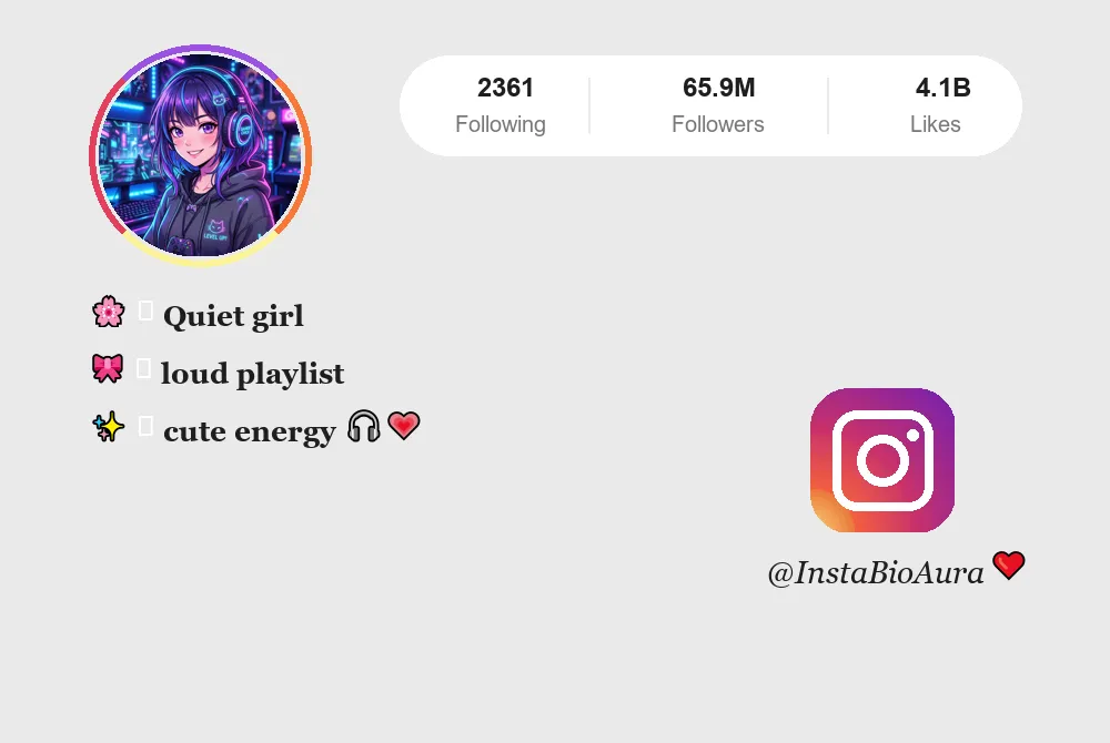 Cute Instagram Bios For Girls Bio Card 9 | InstaBioAura Instagram Bios