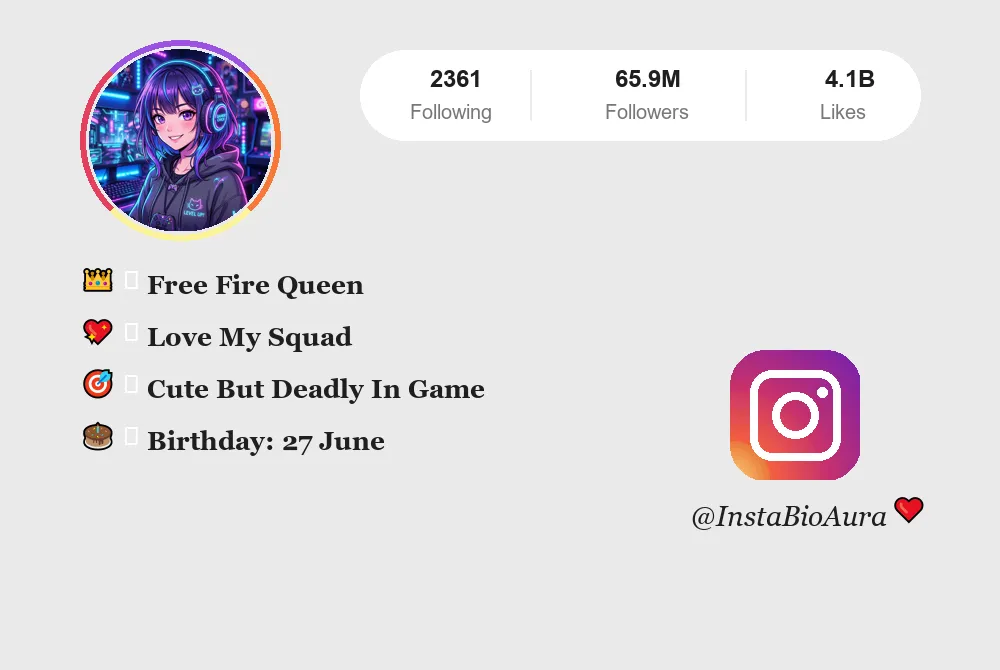 Ff Girls Instagram Bio | InstaBioAura Instagram Bios