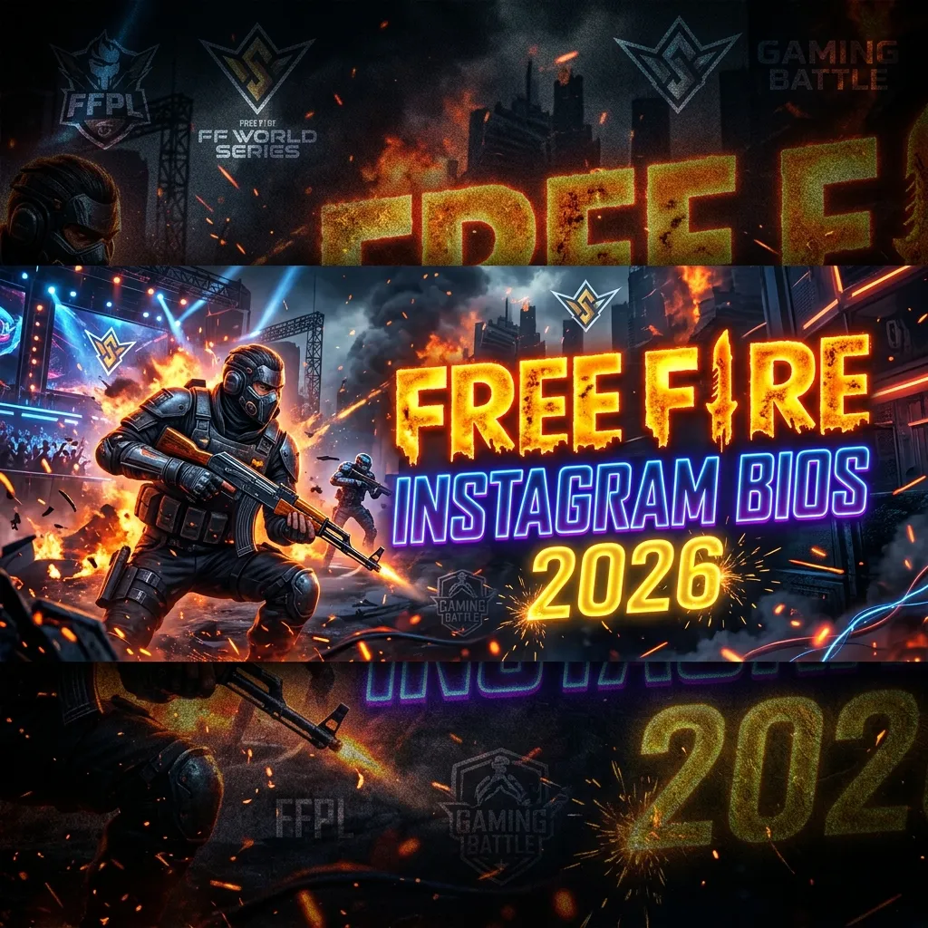 Free Fire Instagram Bio Codes | Pro Gamer Attitude Symbols