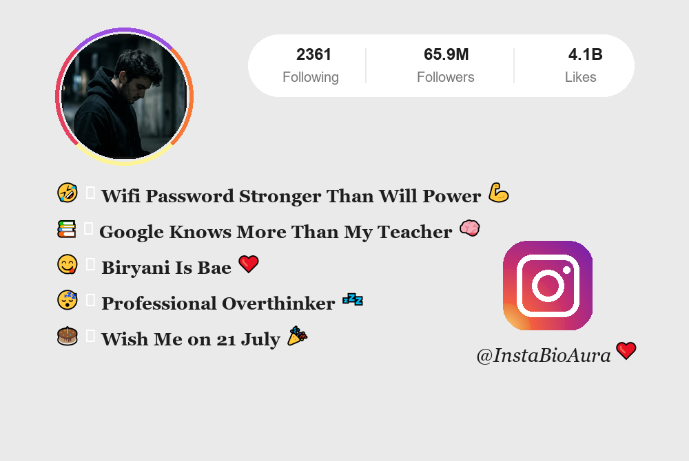Funny Instagram Bio Ideas | InstaBioAura Instagram Bios