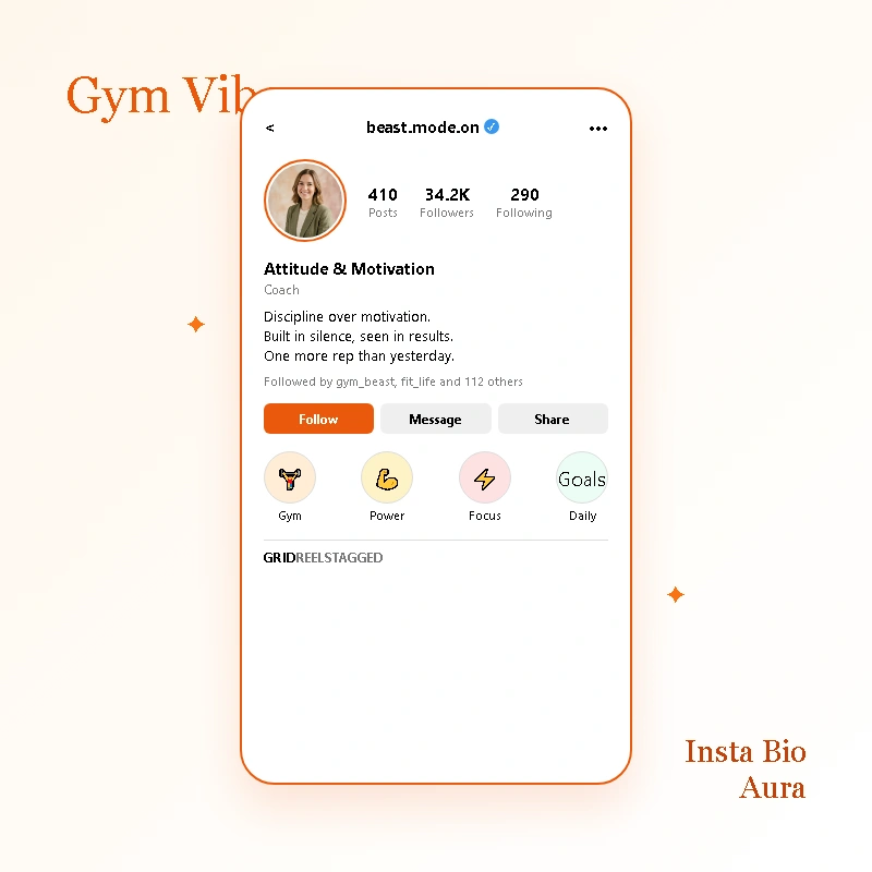 Gym Bios by Vibe Attitude and Motivation