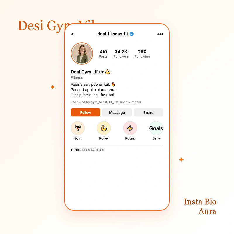 Gym Bios in English Hindi and Hinglish