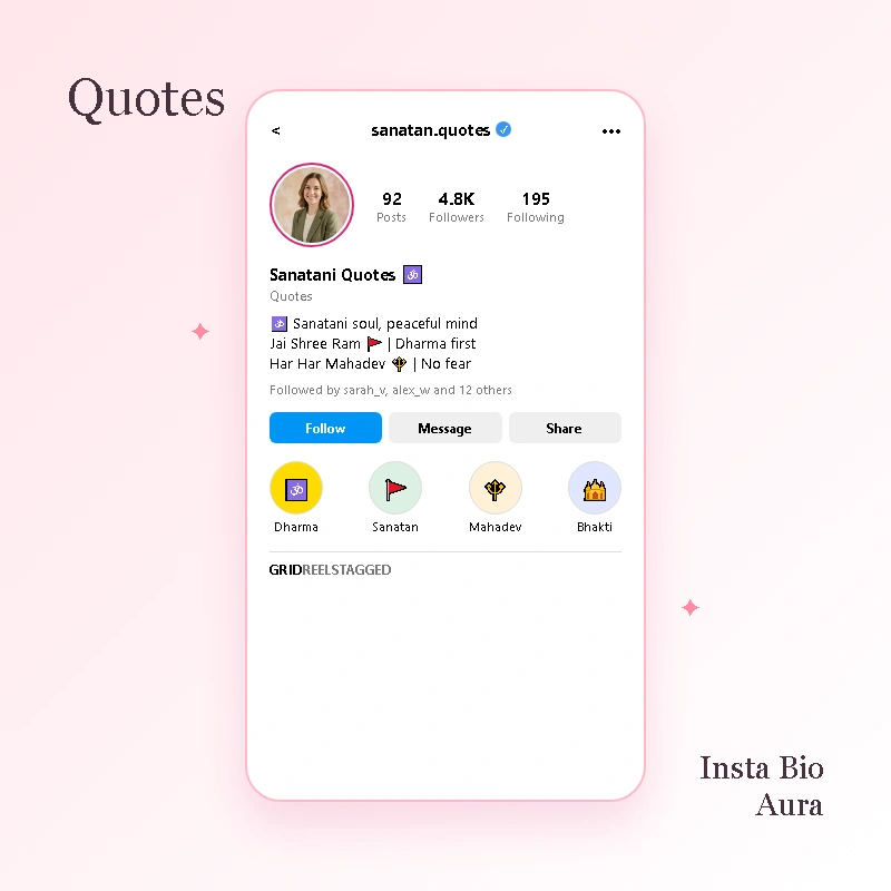 Short Hindu Quotes for Instagram Bio
