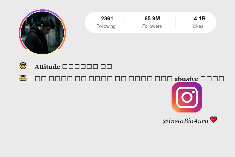 Hindi Attitude Instagram Bio for Boys | Royal & Stylish Bios
