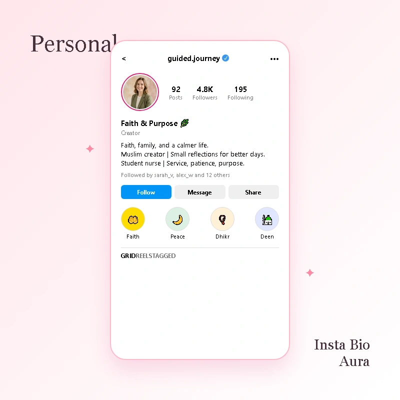 How to Personalise Islamic Bio for Instagram