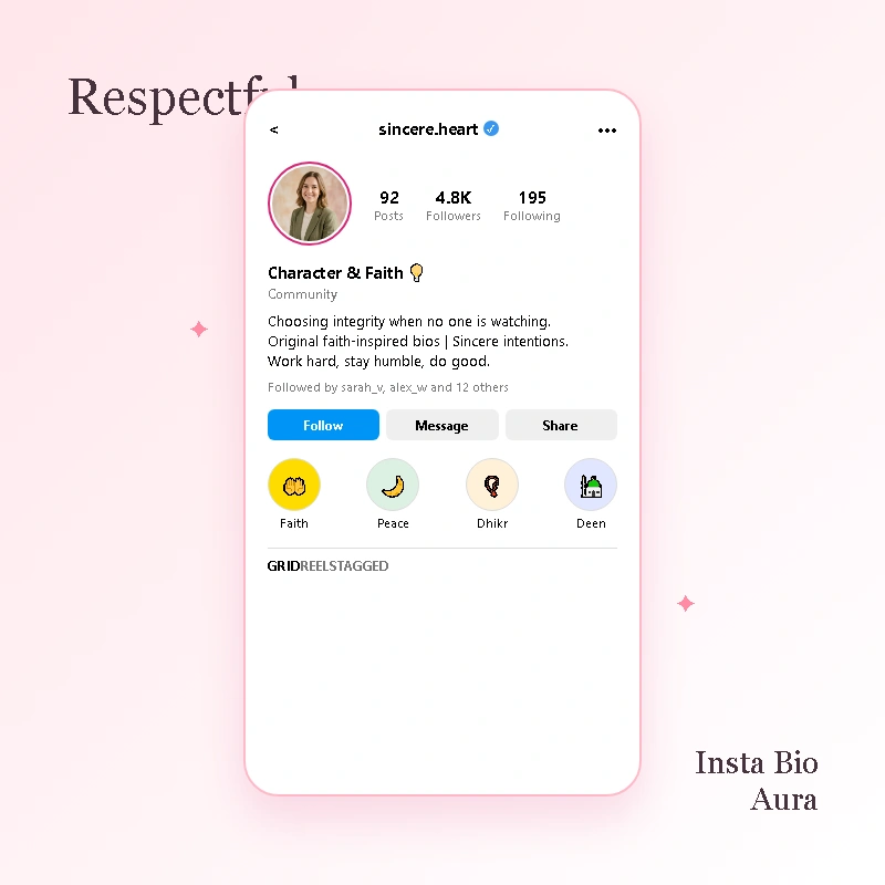 Keeping Islamic Bio Accurate and Respectful