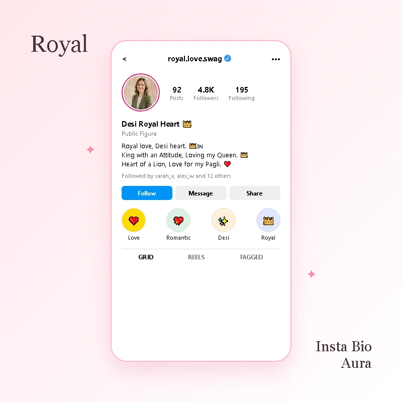 Attitude and Royal Love Bios for Instagram