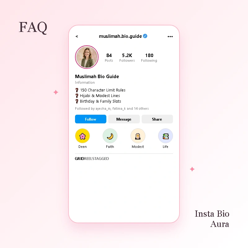 FAQ Muslim Girl Instagram Bios