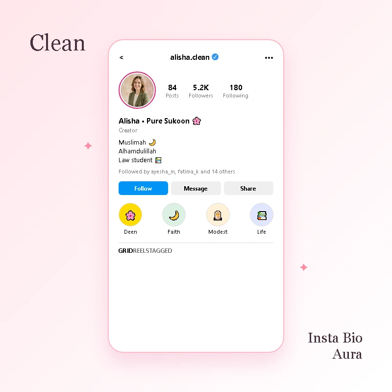 Emojis and Formatting for Muslimah Instagram Bio