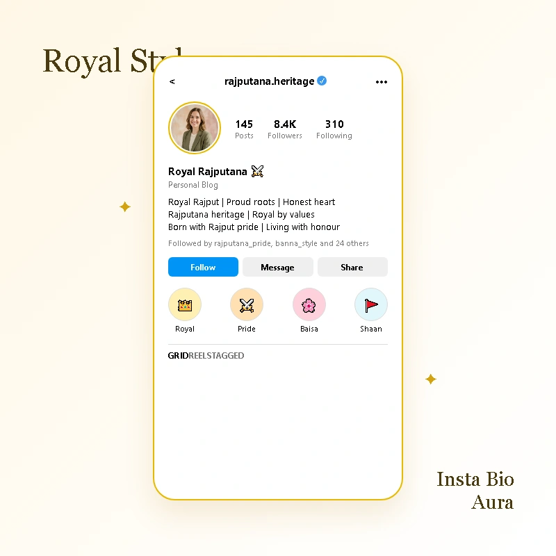 Which Rajput bio style should you choose royal attitude simple VIP or stylish