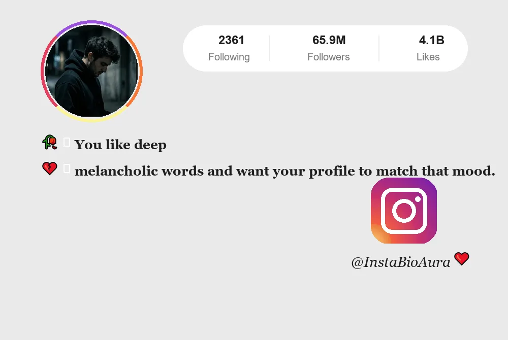Sad Bio for Instagram | Alone, Broken & Deep Captions