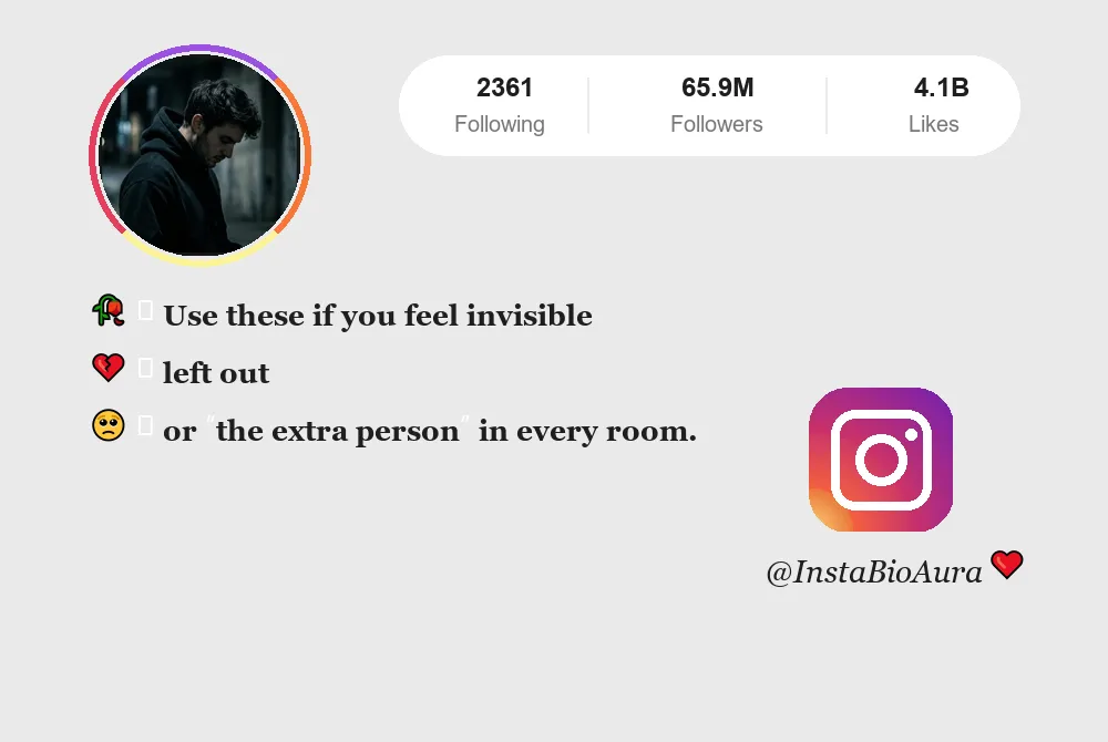 Sad Bio for Instagram | Alone, Broken & Deep Captions