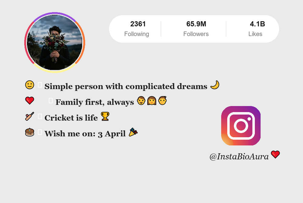 Simple Instagram Bio Ideas | InstaBioAura Instagram Bios