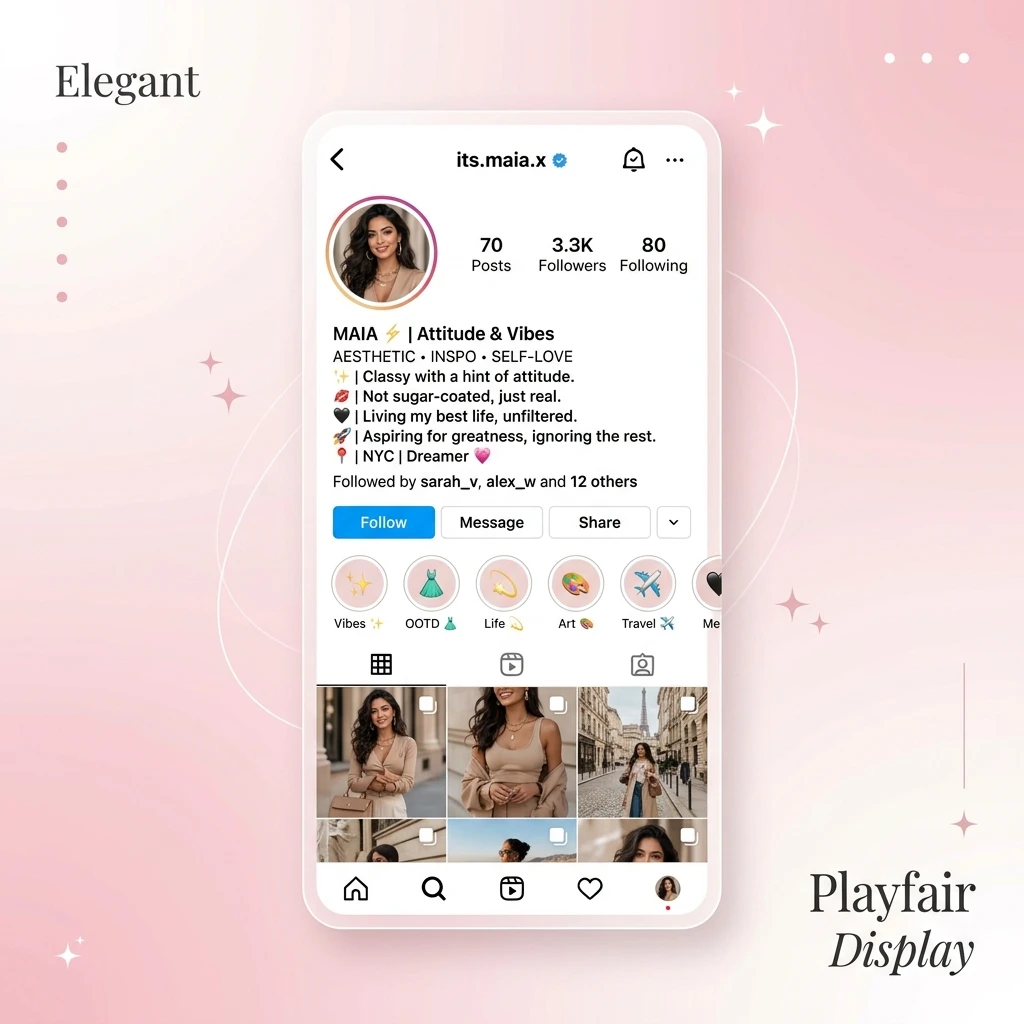 Stylish Attitude Bio for Girls