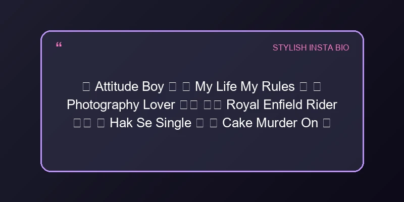 Stylish Instagram Bio For Boys Bio Card 1 | InstaBioAura Instagram Bios