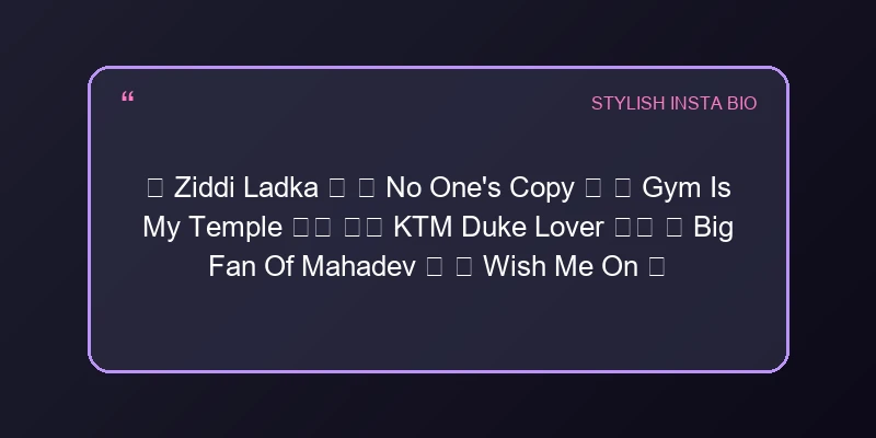 Stylish Instagram Bio For Boys Bio Card 4 | InstaBioAura Instagram Bios