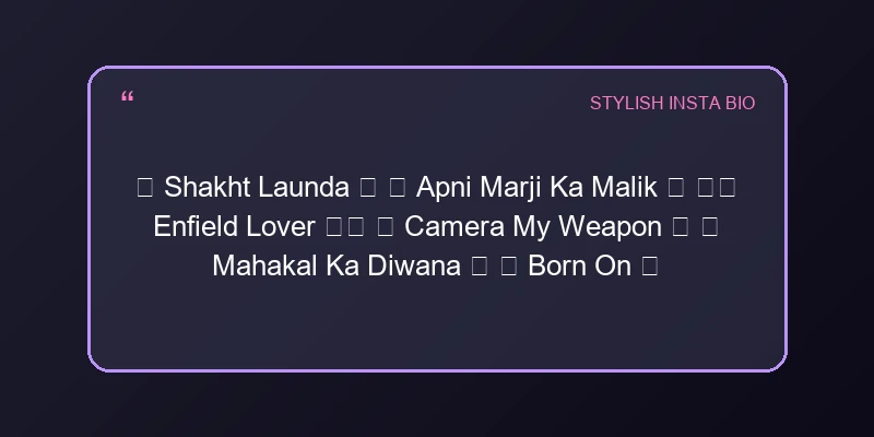Stylish Instagram Bio For Boys Bio Card 7 | InstaBioAura Instagram Bios