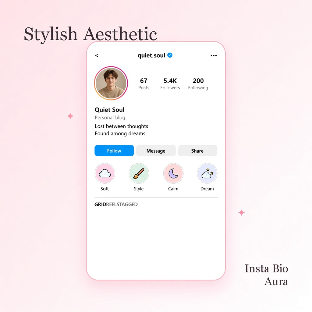 Stylish and aesthetic 2-line Instagram bios for boys