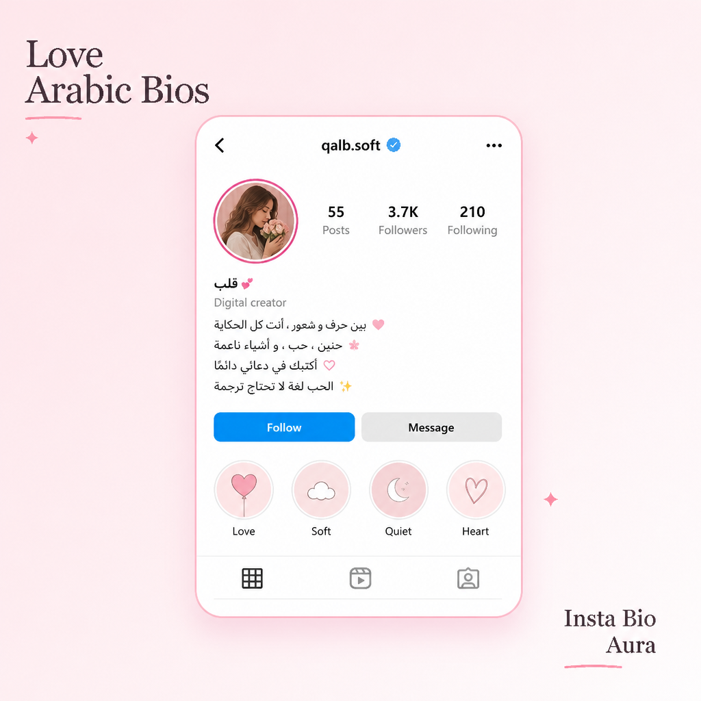 Islamic and grateful Arabic Instagram bios including short Quran verses
