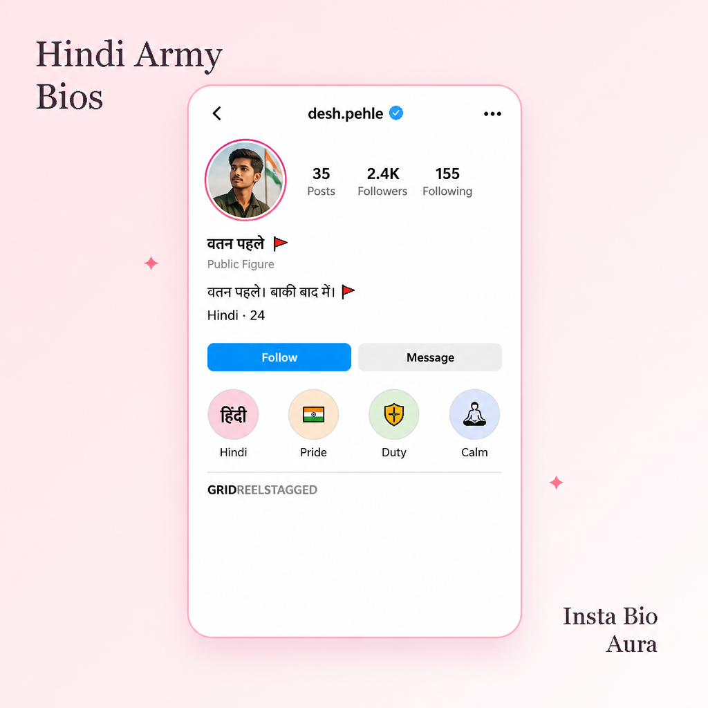 Army lover bio for Instagram for boys, girlfriends and couples