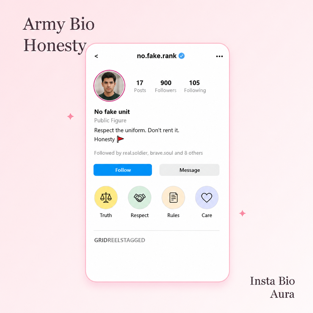 Dream army bio for Instagram for NDA CDS and Agniveer aspirants