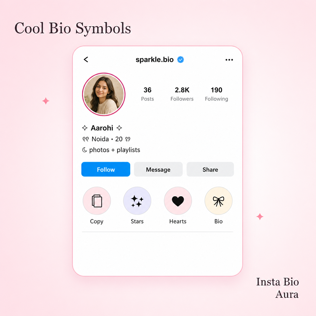 Cool symbols for Instagram bio — tap to copy