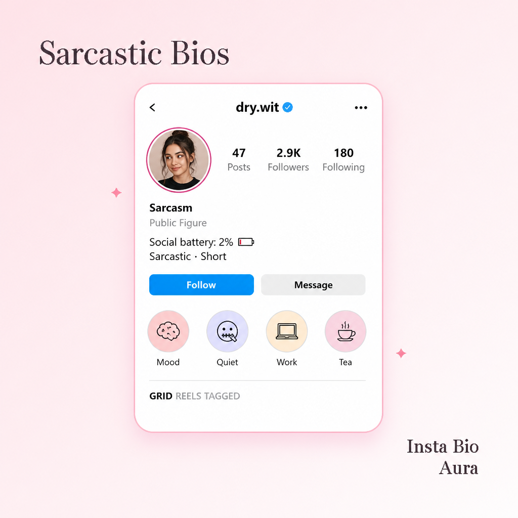 What makes a funny Instagram bio work: setup, punchline and one detail