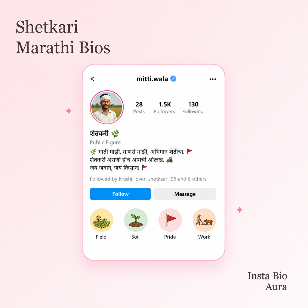 Ganpati Bappa and Vitthal Marathi bhakti Instagram bio examples