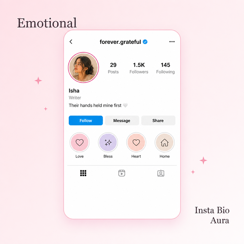 Emotional mom dad Instagram bios and two-line shayari that fit 150 characters
