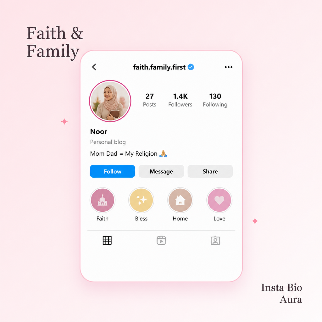 Religious and devotional mom dad Instagram bios Hindu Muslim Sikh Christian