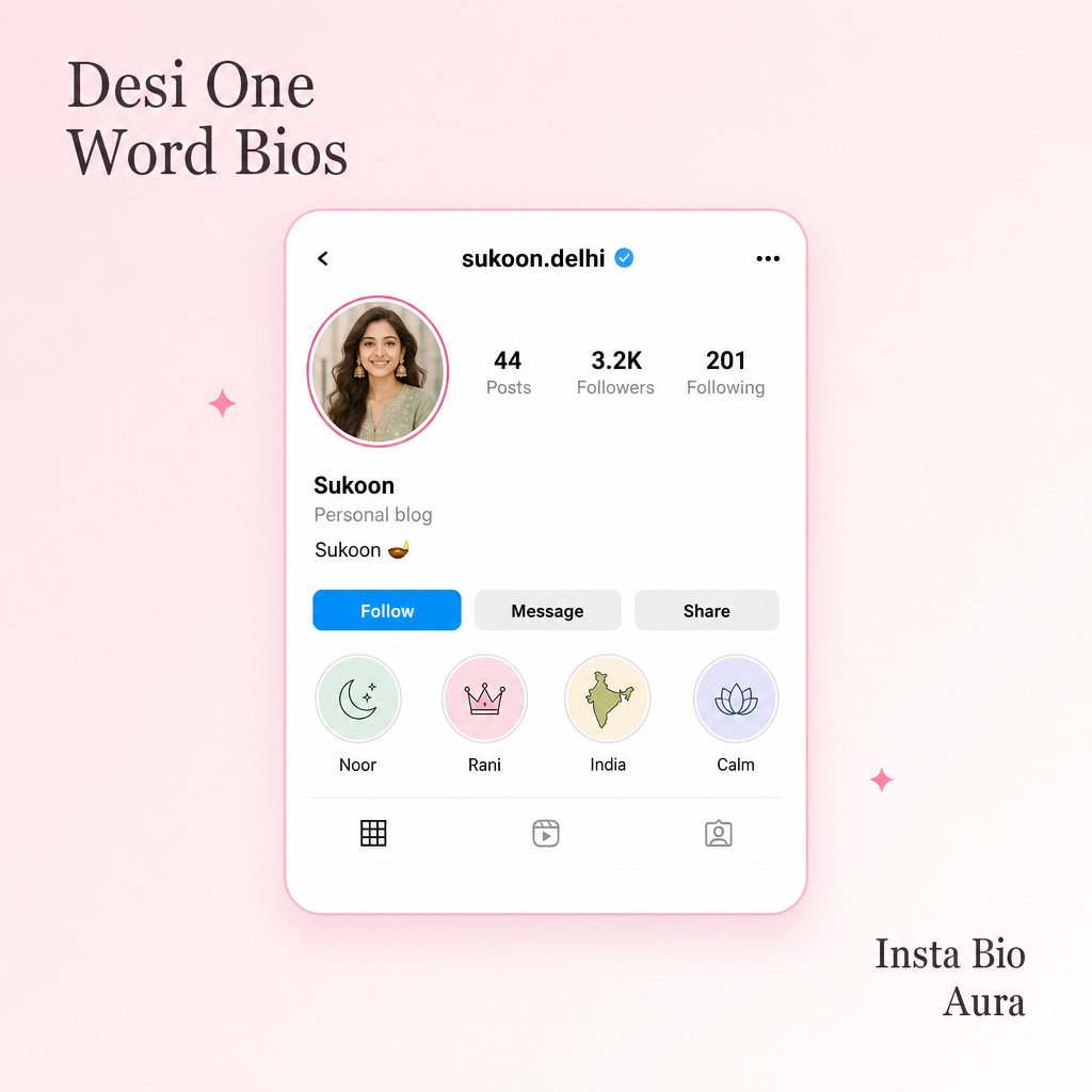 One word bio for girls in India with Hindi meaning