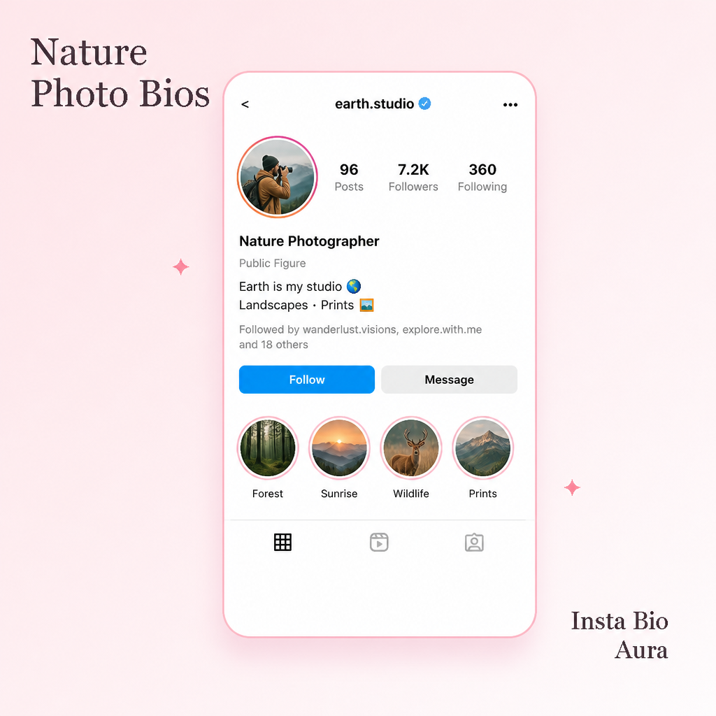 Call-to-action lines for photographer Instagram bio bookings