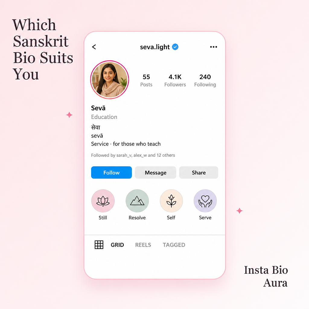 Which Sanskrit Bio Suits You — seva Service