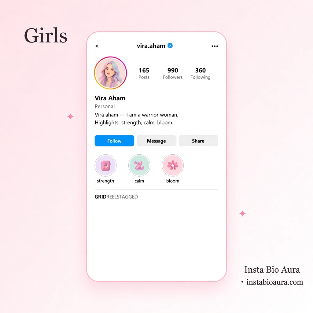 instabioaura.com Feminine form Sanskrit shlok for girls bio