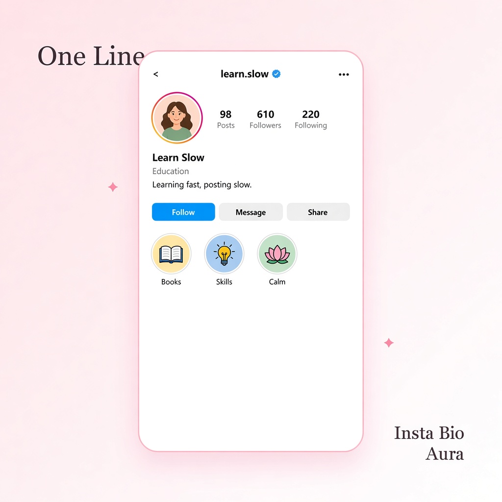 Simple one-line Instagram bios English Hinglish