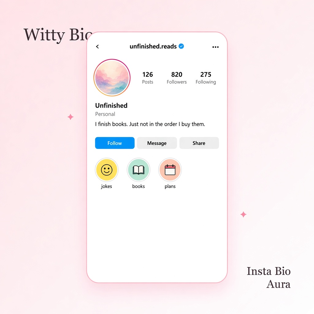 Witty and playful unique Instagram bios